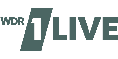 Das Bild zeigt das Logo vom WDR 1 Live