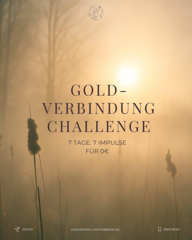 Die Goldverbindung ist kein Wissen – sie ist eine Haltung.

Ein täglicher Blick hinter das Verhalten von Kindern.
Ein JA zu Tiefe, Intuition und Wahrhaftigkeit.
In der Challenge erwarten dich 7 Tage mit:

✨ astrologischem Blick
✨ pädagogischem Feingefühl
✨ Reflexion für dein inneres Kind
✨ Tools für deine Eltern- oder Beratungspraxis

Und wenn du tiefer gehen willst: 
Die Ausbildung startet im September.

→ Welcher Tag spricht dich am meisten an?
Kommentiere mit deinem Gold-Impuls! 💛

Wenn Du dabei sein willst findest du den Link in der BIO.

#goldverbindung #kinderbegleiten #sichtbarkeitsreise #pädagogikmittiefe #selbstwertstärken #herzführung #kinderastrologie #achtsamebegleitung